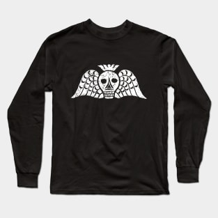 Death's Head Skull Gravestone Rubbing 04 Long Sleeve T-Shirt